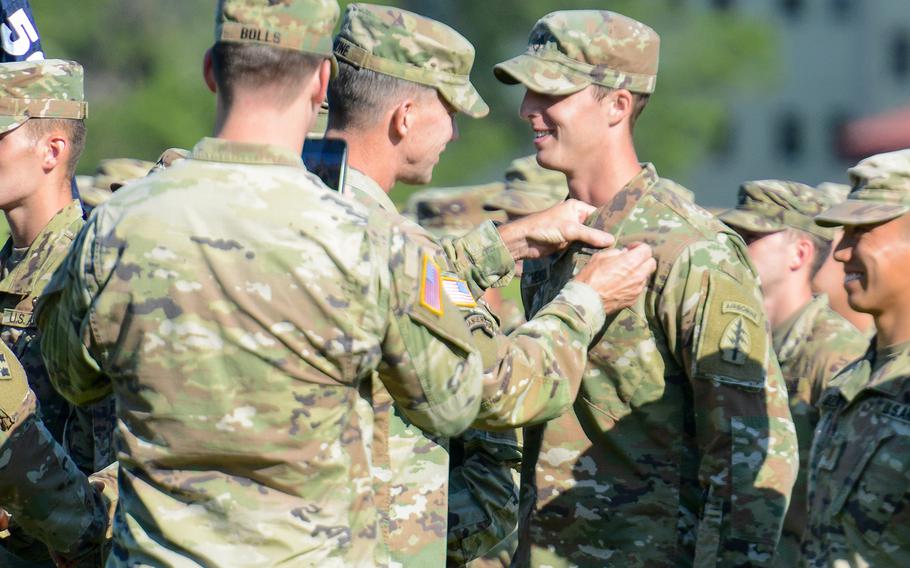 Families attend Airborne School graduation at Fort Benning for first